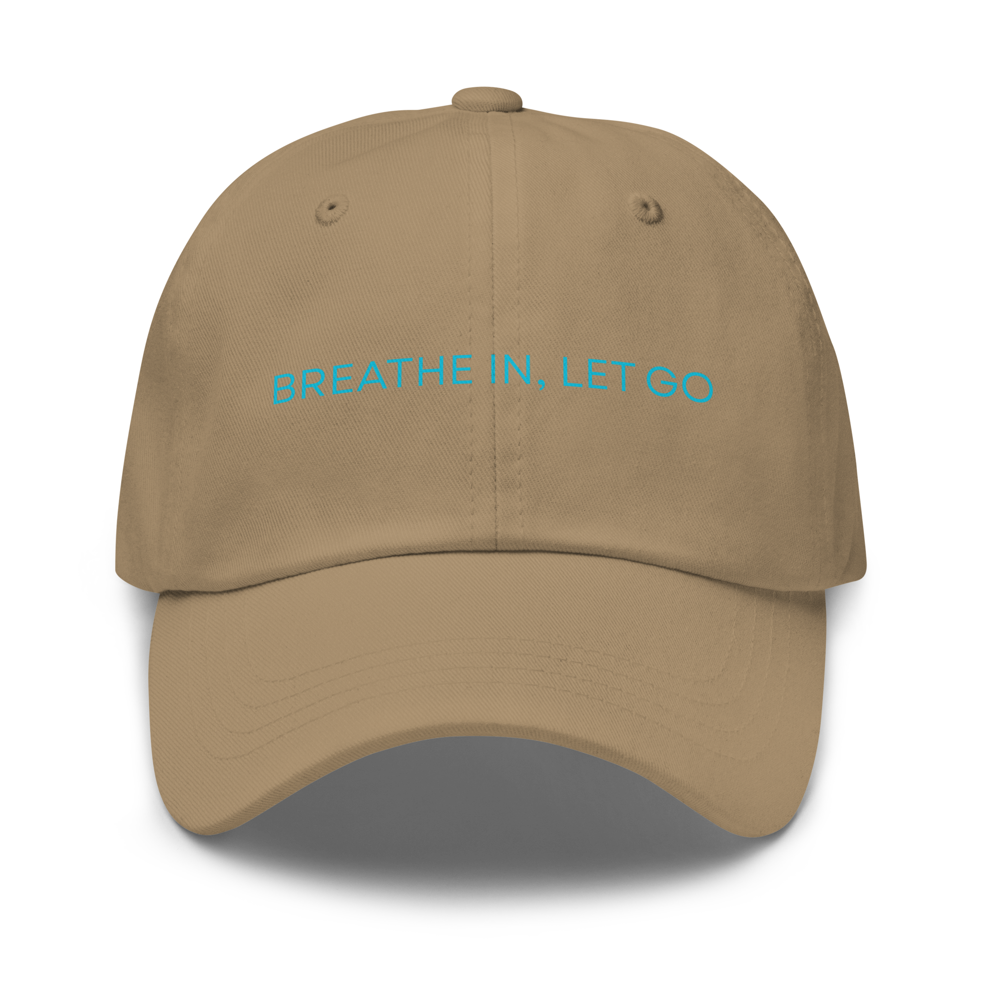 BREATHE IN, LET GO Dad Hat — Adjustable Strapback